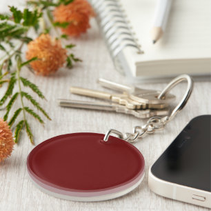 Blood Red Circle Acrylic Keychain