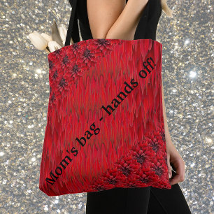 Blood red dahlias gothic.  Mum's bag - hands off!