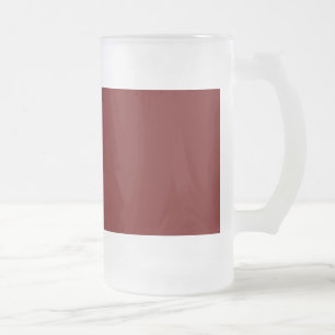 Blood Red Frosted Glass Beer Mug