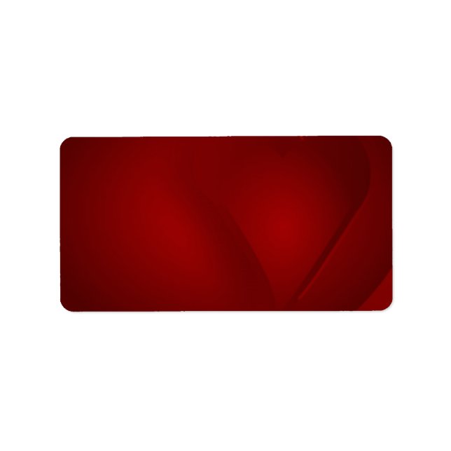 Blood Red Hearts Address Label (Front)