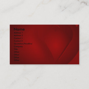 Blood Red Hearts Business Cards