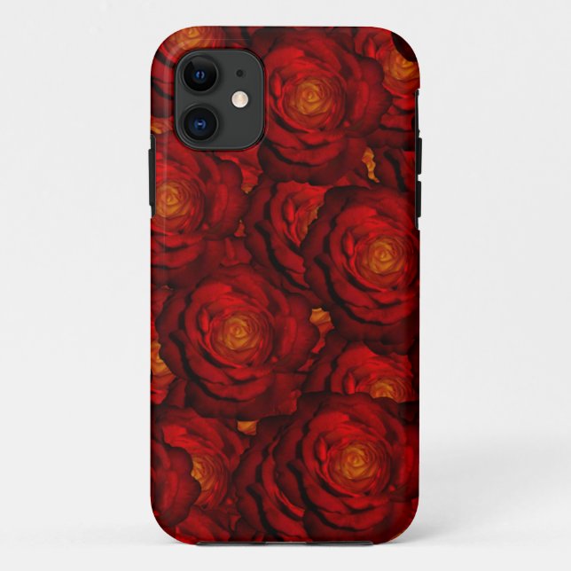 Blood red roses Case-Mate iPhone case (Back)