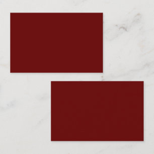 Blood red (solid colour)   business card