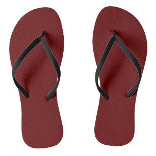 Blood red (solid colour)   flip flops