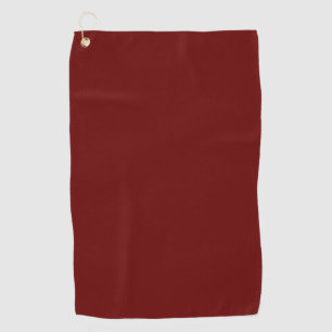 Blood red (solid colour) golf towel