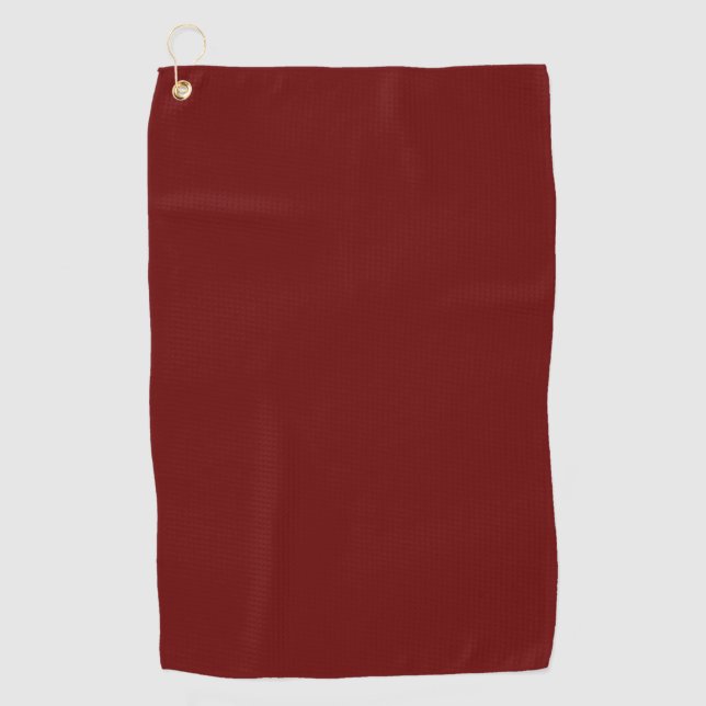 Blood red (solid colour)   golf towel (Front)