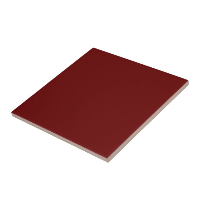 Blood red (solid colour)   tile (Side)