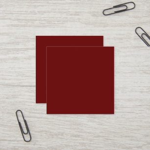 Blood Red Square Business Card