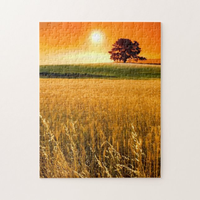 Blood-Red Sunset Jigsaw Puzzle (Vertical)