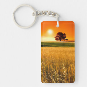 Blood-Red Sunset Key Ring