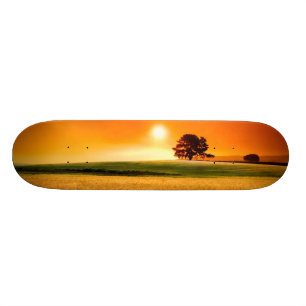 Blood-Red Sunset Skateboard