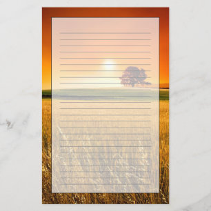 Blood-Red Sunset Stationery