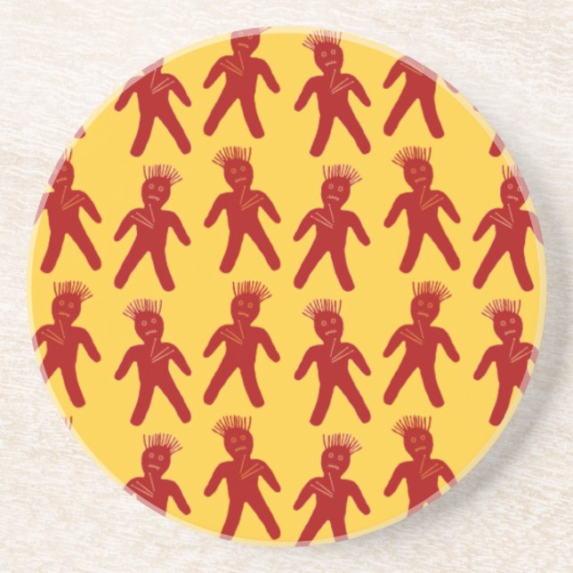 Blood Red Voodoo Doll Coaster (Front)