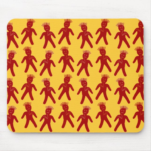 Blood Red Voodoo Dolls Mouse Mat (Front)