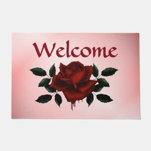 Blood Rose Doormat