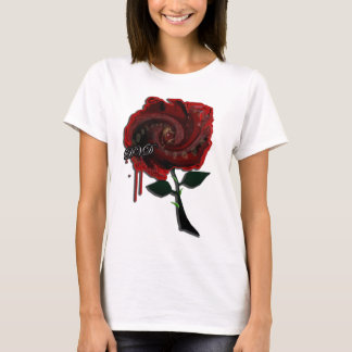 Blood rose girls goth emo industrial music club T-Shirt