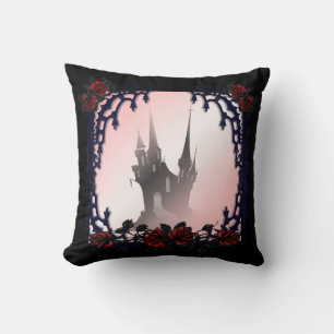 Blood Rose Gothic Mansion Cushion