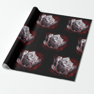 Blood Rose Gothic Wrapping Paper