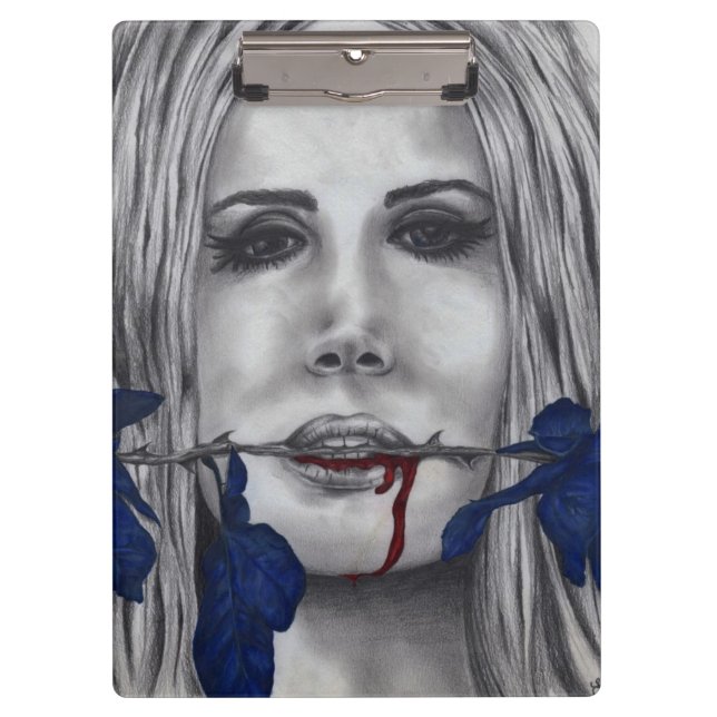 Blood Roses Vampire Original Art Clipboard (Front)