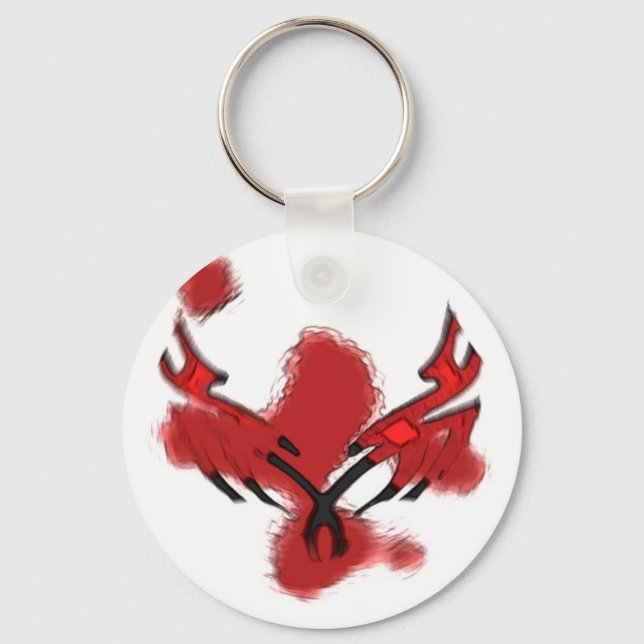 Blood Skull Key Ring (Front)