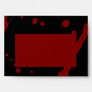 Blood Spatters Halloween Horror Theme Envelope