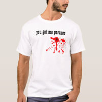 blood splat, you got me partner