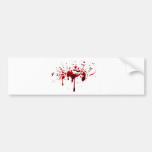 blood splatter 3 bumper sticker