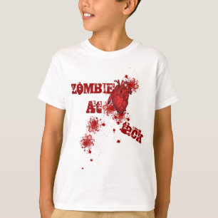 Blood splatter and realistic heart Halloween T-Shirt