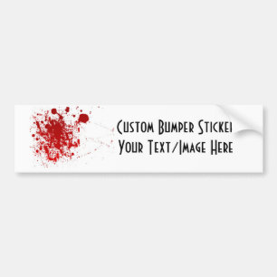 Blood Splatter Bumper Sticker