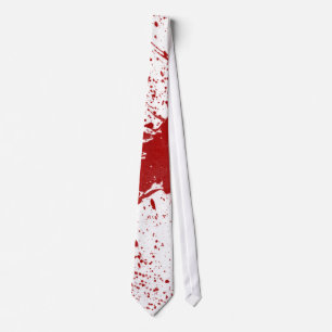 Blood Splatter Halloween Tie
