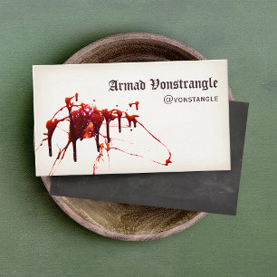 Blood Splatter, Horror Business Card