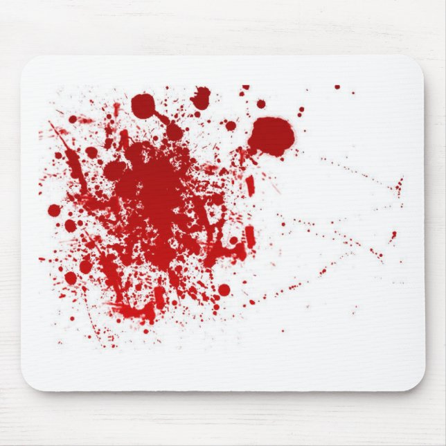 Blood Splatter Mouse Mat (Front)