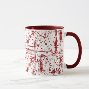 Blood splatter mug