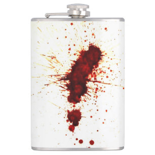 Blood Splatter on the Wall Hip Flask