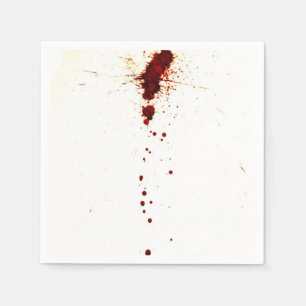 Blood Splatter on the Wall Napkin