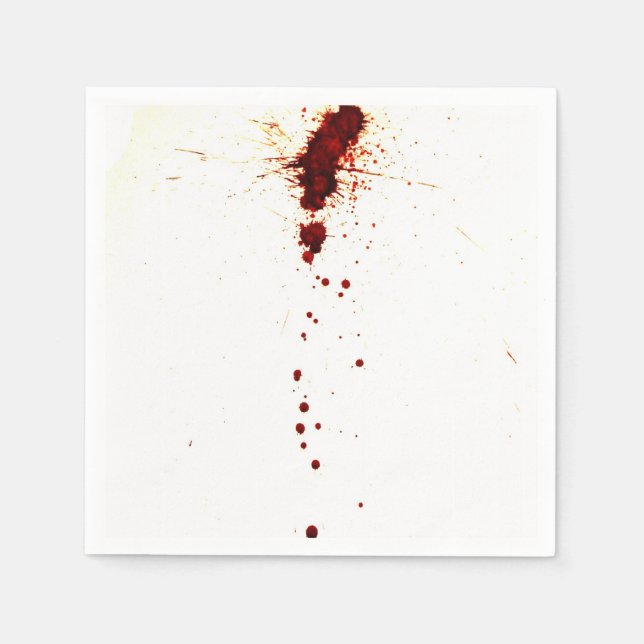 Blood Splatter on the Wall Napkin (Front)