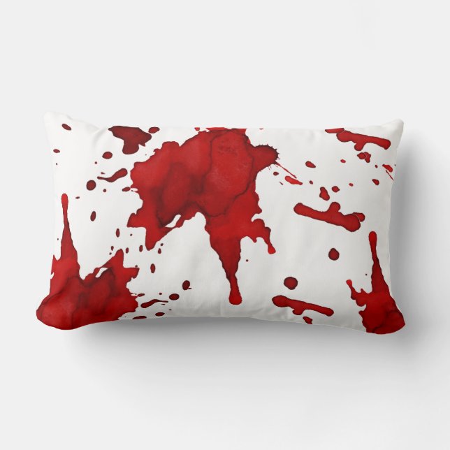 Blood Splatter Pillow (Front)