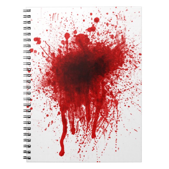 Blood Splatter Realistic Notebook (Front)