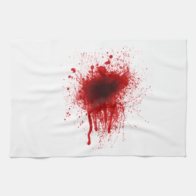 Blood Splatter Realistic Tea Towel (Horizontal)