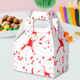 Blood Splatter Red & White Halloween Favour Box