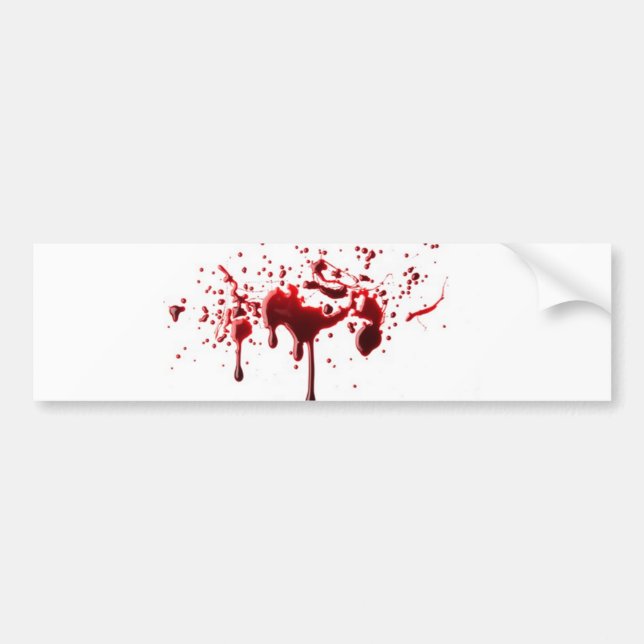 blood splatter third bumper sticker (Front)