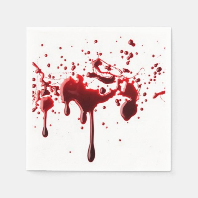 blood splatter third napkin (Front)