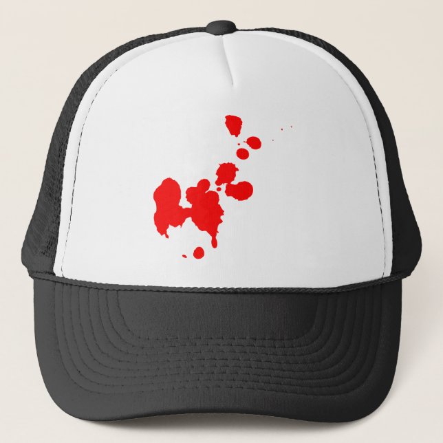 Blood Splatter Trucker Hat (Front)