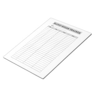 BLOOD SUGAR TRACKER NOTEPAD