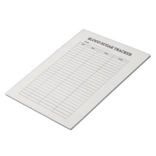 BLOOD SUGAR TRACKER NOTEPAD