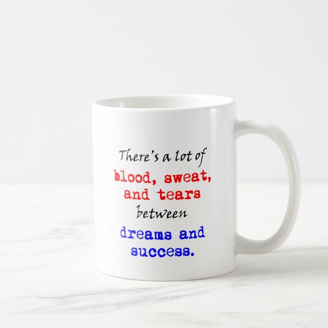Blood Sweat and Tears Coffee Mug (Right)