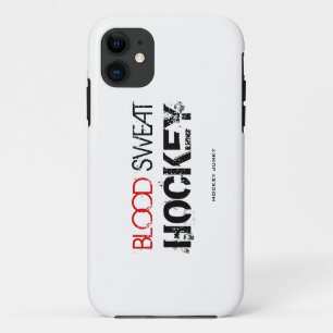 BLOOD SWEAT HOCKEY iPhone 11 CASE