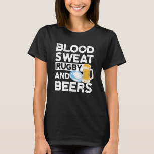 Blood Sweat Rugby And Beers Fiji Rugby T-Shirt