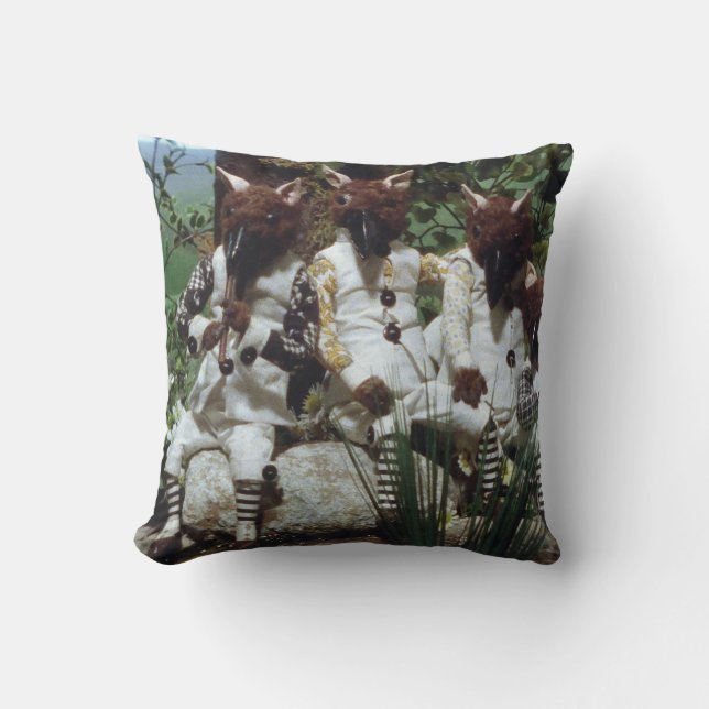 Blood Tea and Red String Oak Dweller Cushion (Front)