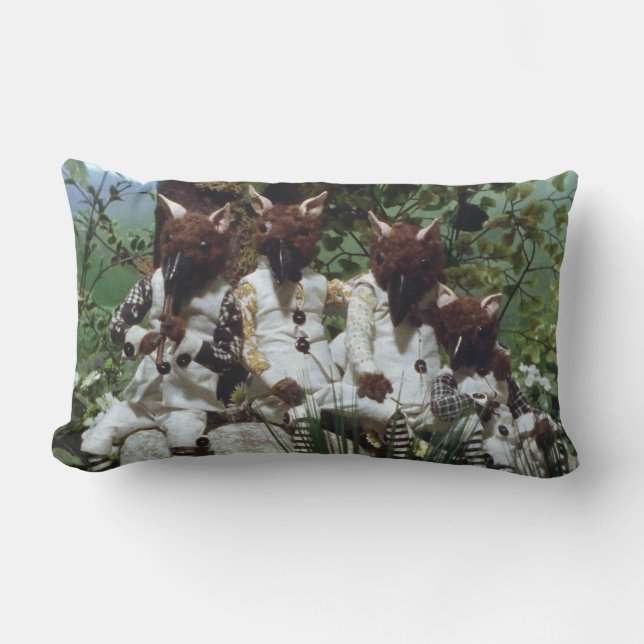 Blood Tea and Red String Oak Dweller Lumbar Cushion (Front)